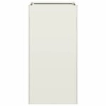 vidaXL Jardinière blanc 40x40x80 cm acier laminé à froid