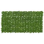 vidaXL Écran de balcon avec feuilles Vert et jaune 200 x 100 cm