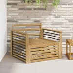 vidaXL Canapé d’extérieur Bois d'Acacia Massif Blanc