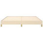 vidaXL Cadre de lit sans matelas crème 180x200 cm tissu
