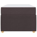vidaXL Cadre de lit avec matelas Marron foncé 90 x 200 cm tissu