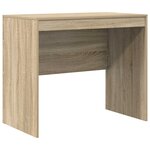 vidaXL Bureau avec tiroir avec étagère 2 Pièces Chêne Sonoma