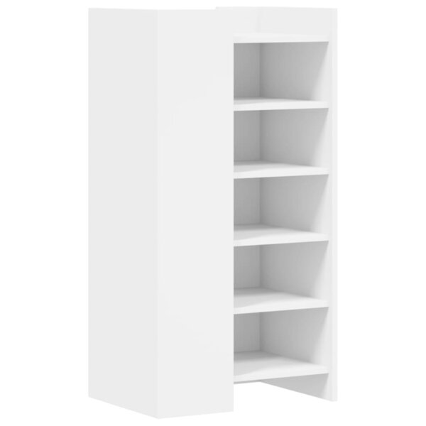 vidaXL Armoire à chaussures blanc 52x37 5x100 cm bois d'ingénierie