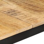 vidaXL Table de salle à manger 180x90x76 cm Bois de manguier brut