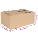 vidaXL Boîte Pliable 50 Pièces 35x24x15 cm