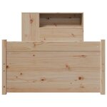 vidaXL Lit bibliothèque sans matelas 90x190 cm bois de pin massif