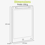 ACROPAQ Tablette Dessin Enfant- Ardoise Magique 10 pouces LCD- Tablette Ecriture Graphique - Ecran couleur LCD- Rose