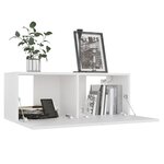 vidaXL Ensemble de meubles TV 8 Pièces Blanc Bois d'ingénierie