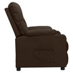 vidaXL Fauteuil inclinable Marron Similicuir