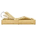 vidaXL Chaise longue double et coussins vert vif Bois de pin imprégné