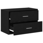 vidaXL Armoire avec 2 tiroirs chêne noir 60x31x40 cm bois d'ingénierie