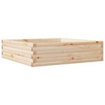 vidaXL Jardinière 90x90x23 cm bois de pin massif