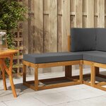 vidaXL Banc de Jardin Bois d'Acacia Massif Naturel