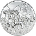 Monnaie CUSTER VS SITTING BULL Enemies in History 2 Oz Argent 1000 Togorog Mongolia 2026 (PRÉCOMMANDE)