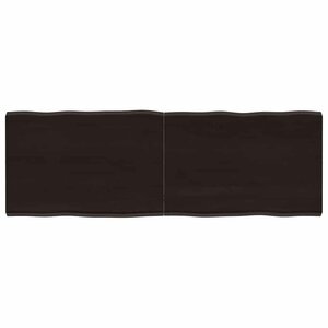 vidaXL Dessus de table bois massif traité bordure assortie