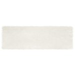 vidaXL Tapis en fausse Tafalla Blanc 80 x 250 cm Polyester