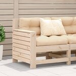 vidaXL Canapé de jardin accoudoir 69x62x70 5 cm bois massif de pin