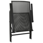 vidaXL Ensemble de chaises de jardin inclinables 7 Pièces anthracite