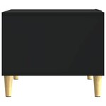 vidaXL Table basse Noir 90 x 50 x 40 cm Bois d'ingénierie