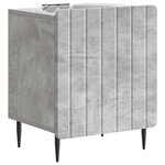 vidaXL Cabinet de chevet 2 Pièces Gris béton 43 x 34 5 x 52 cm