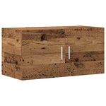 vidaXL Meuble mural vieux bois 80x39x40 cm bois d'ingénierie