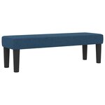 vidaXL Lit à ressorts avec matelas et banc bleu 120x190 cm en tissu