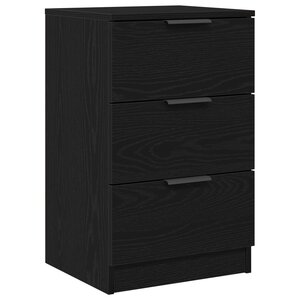 Table de chevet en chêne noir vidaXL - 40x65x65 cm