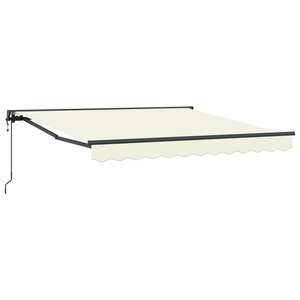 vidaXL Cadre d'auvent Crème 300 x 250 cm Polyester avec revêtement PU