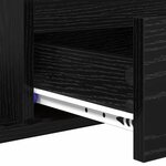 vidaXL Table basse Chêne noir 90 x 49 x 45 cm Bois d'ingénierie