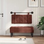 vidaXL Tête de lit suspendue PU antique