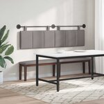 vidaXL Tête de lit suspendue Taupe Velours