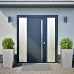 vidaXL Jardinières 2 Pièces 45x45x75 cm acier galvanisé