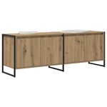 vidaXL Meuble TV Chêne artisan 140 x 36 x 49.5 cm Bois d'ingénierie