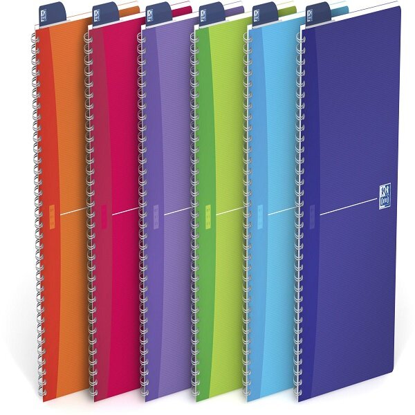 Oxford Cahier à spirale "My Colours", A4, ligné 180 pages, couleurs aléatoires