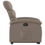 vidaXL Fauteuil inclinable Cappuccino Similicuir