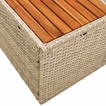 vidaXL Sofa de jardin 2 places avec des coussins en poly rotin beige