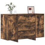vidaXL Buffet Chêne fumé 120 x 41 x 75 cm Bois d'ingénierie