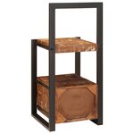 vidaXL Porte-vêtements multicolore 40x40x90 cm bois solide récupéré