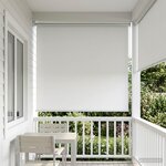 vidaXL Store enrouleur Protection UV Blanc 100 x 230 cm Polyester