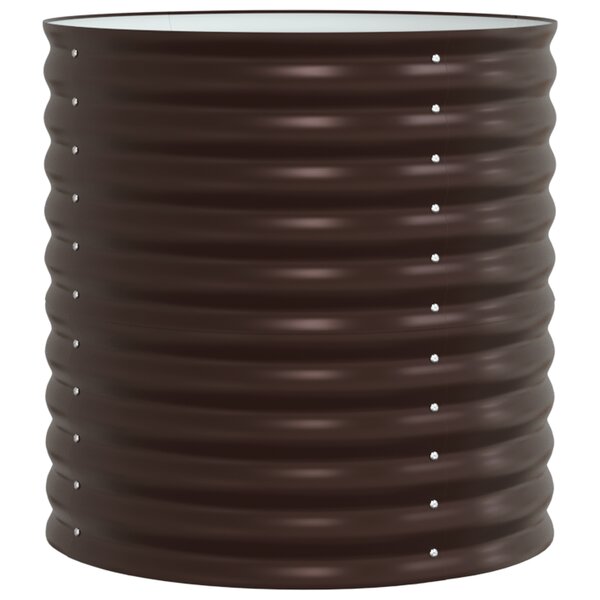 vidaXL Jardinière surélevée - Marron 80x80x81 cm Acier galvanisé