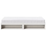 vidaXL Lit de jour avec matelas blanc 80x200 cm bois de pin massif