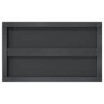 vidaXL Étagères murales 2 Pièces 50x30x3 cm noir acier inoxydable