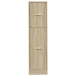 vidaXL Armoire d'apothicaire chêne sonoma 30x41x118 cm bois ingénierie