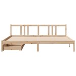 vidaXL Cadre de lit sans matelas 200x200 cm bois massif de pin