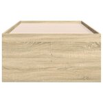 vidaXL Lit de jour avec tiroirs sans matelas chêne sonoma 75x190 cm