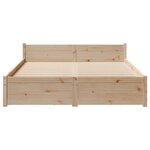 vidaXL Cadre de lit sans matelas 120x200 cm bois de pin massif
