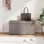 vidaXL Tabouret Taupe 81 x 41 x 40 cm Tissu et bois stratifié
