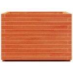 vidaXL Jardinière cire marron 70x70x49 5 cm bois de pin massif