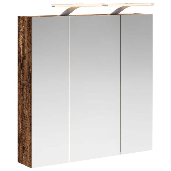 vidaXL Armoire Miroir de Salle de Bain Bois ancien 70 x 14 5 x 70 cm