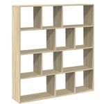 vidaXL Bibliothèque chêne sonoma 132x29x141 5 cm bois d'ingénierie